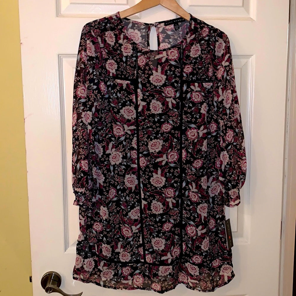 Daytime Black Floral Dress